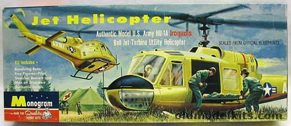 Monogram 1/48 HU-1A (UH-1 Huey) Iroquois - Four Star Issue, PA50-98 plastic model kit